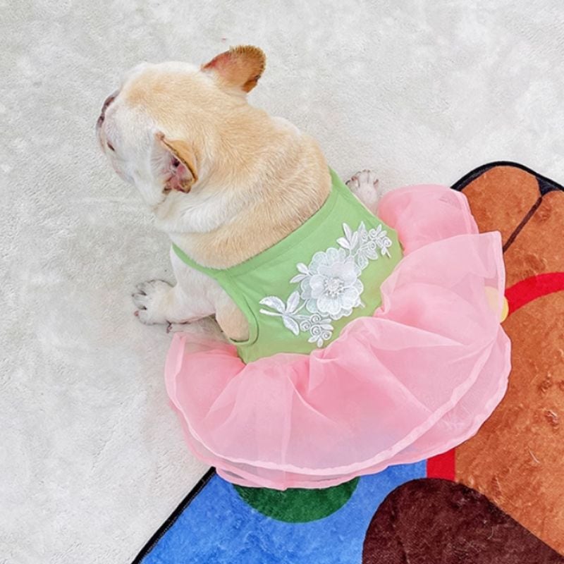 ハンドメイドフレブル　パグ服　ナミぽん サイズぴったりオーダー☆パグさんお風呂Tシャツアヒル唐草パグ服