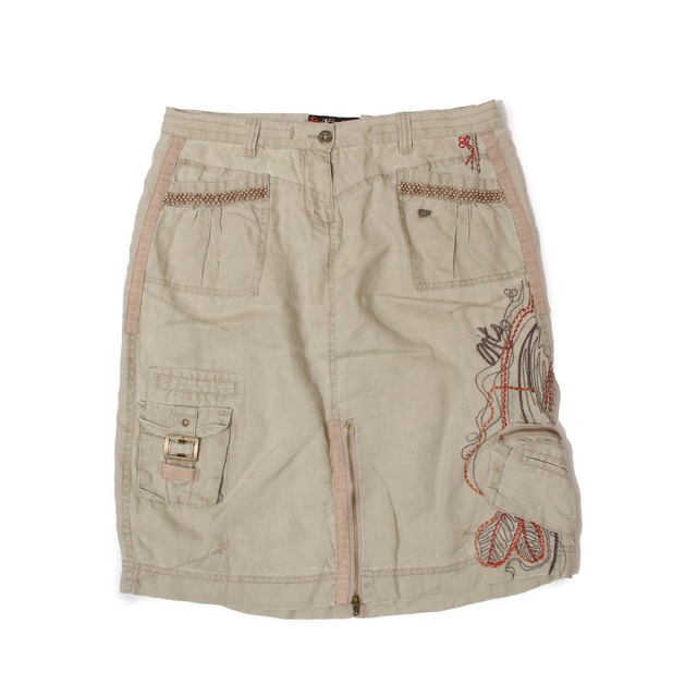 N.T.S 00s LinenCargoSkirt