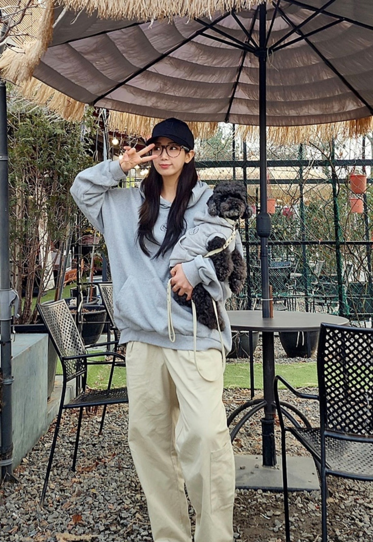 【nounnou】Logo Hoodie Light(sleeveless)／わんちゃん用