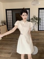 清楚系ミニ丈ワンピース G105CON0039