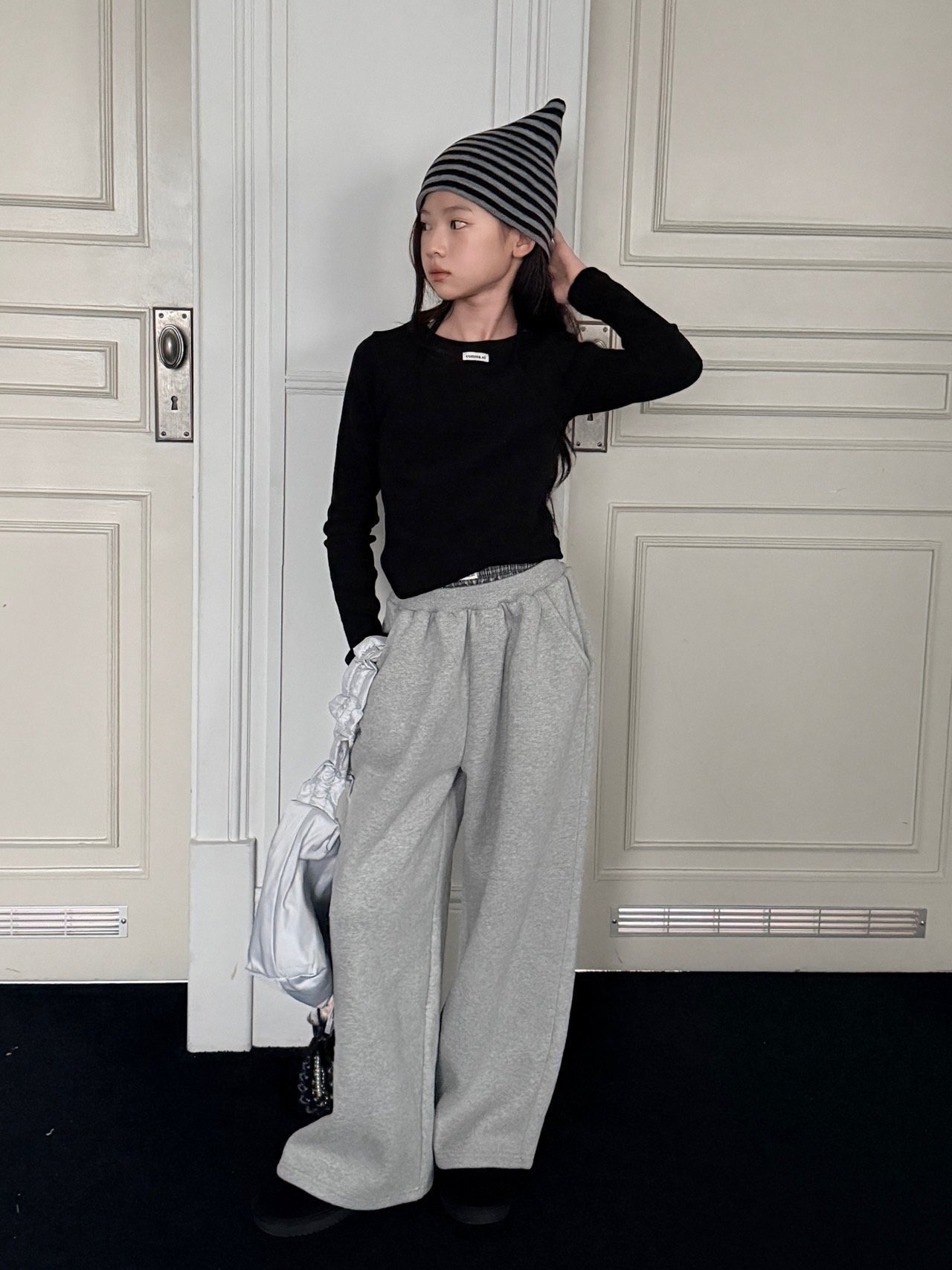 COMMA［取寄］check saging pants 26winter