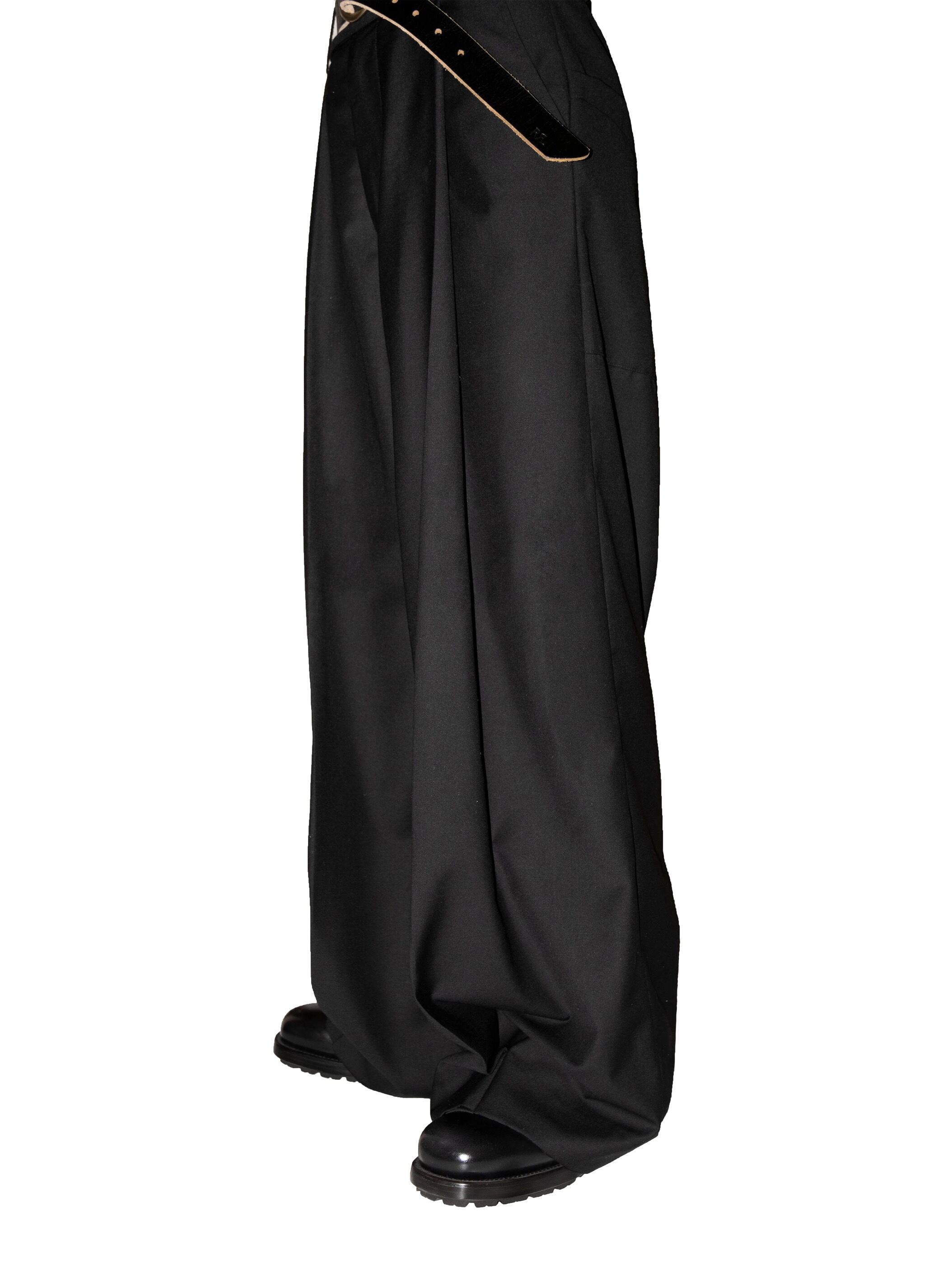 Obsidian Drape Wide-Leg Trousers – Opium | Juns garment service