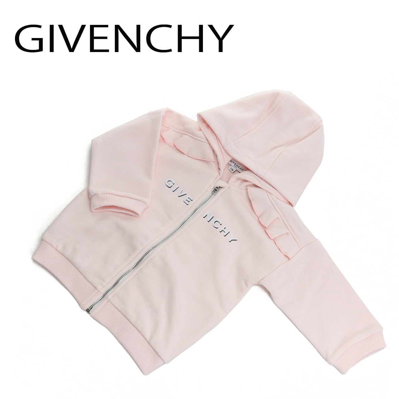 ジバンシー GIVENCHY ベビー−パーカー H05181 45S PINK PALE ピンク系