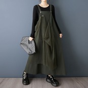 レイヤード チュール サスペンダースカート 00355