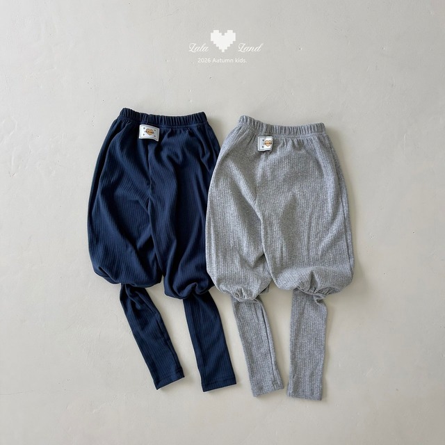 【取寄】lalaland｜warmer pants｜ウォーマーパンツ｜XS-XL｜kids｜26 autumn