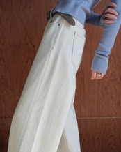 White wide Denim N1011