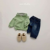 〖取寄〗韓国子供服 / 26winter / aoustudio /バブル フーディーMTM / キッズ服 *XS~L*