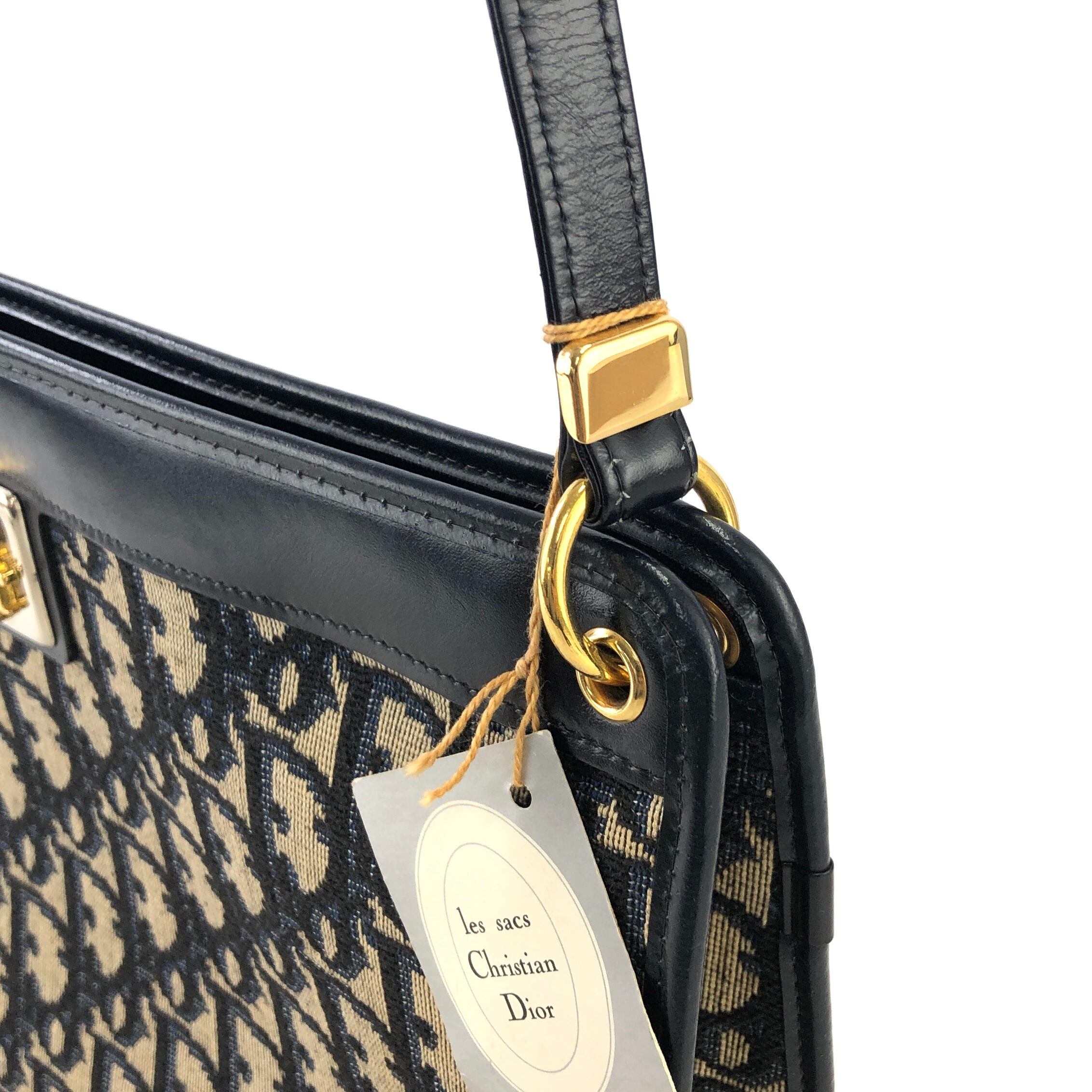 Christian Dior ディオール トロッター Diorロゴ ジャガード レザー