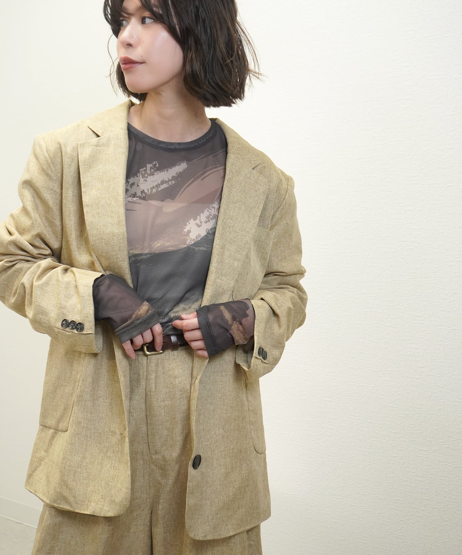 リネンライクテーラードJK 5153921(0127)