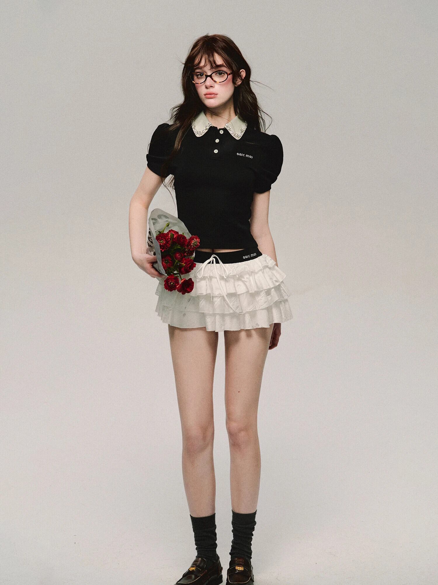 Malbon ゴルフ 韓国風 レディース スカート 配色デザイン 美脚見せ⭐ Malbon ゴルフ 韓国風 レディース スカート 配色デザイン 美脚見せ