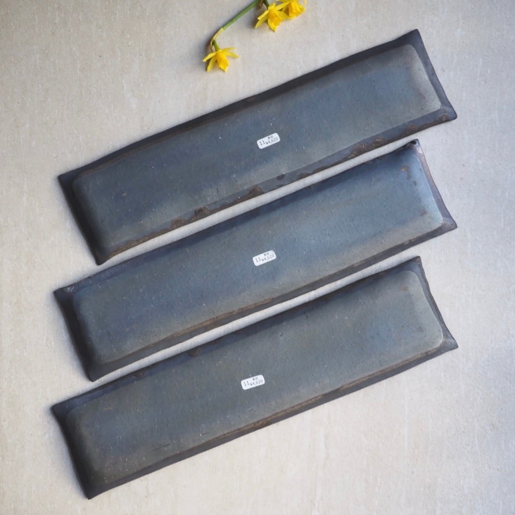 長皿 確認用 高田 志保／黒釉 長皿 | ならまちミレー