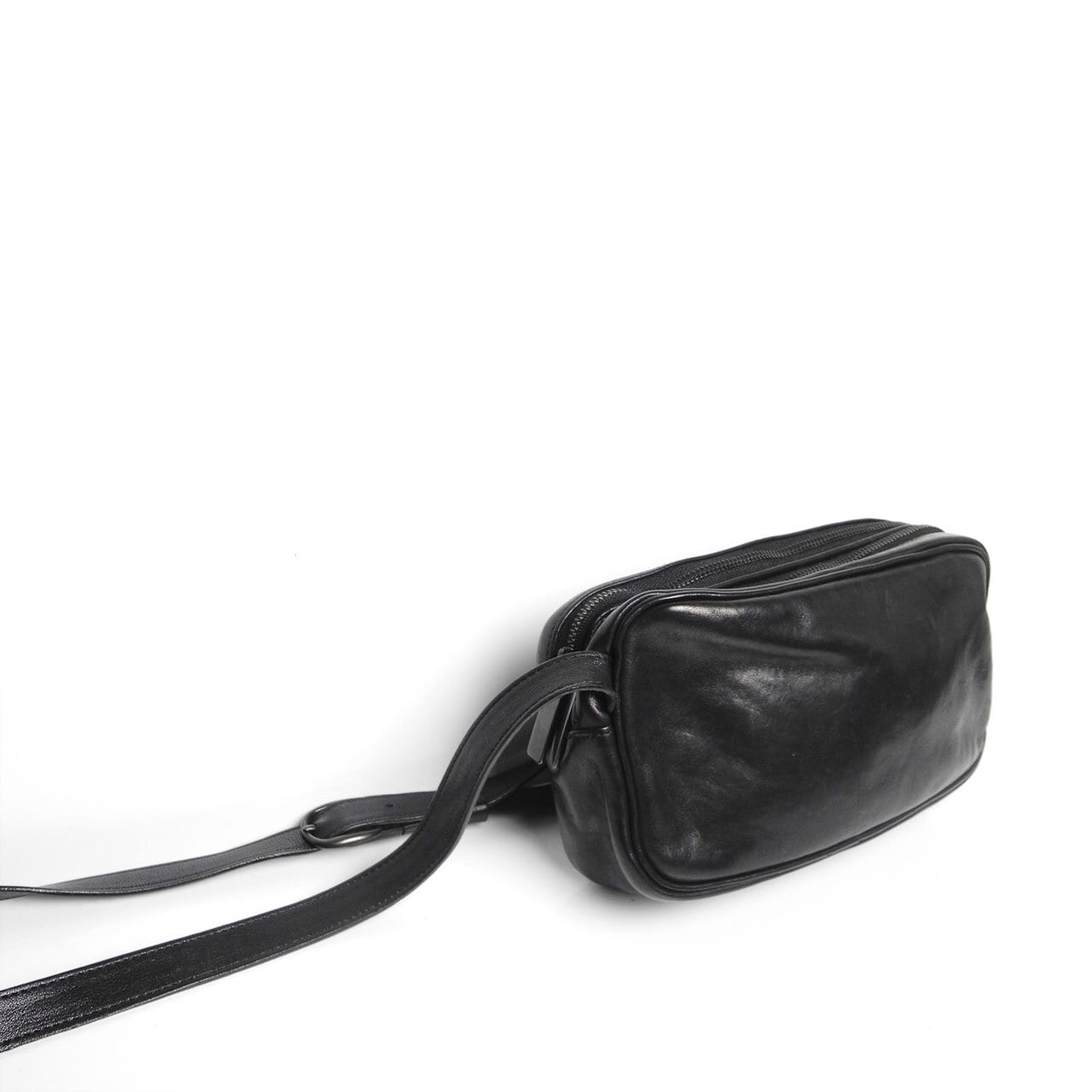 203ABG02 Leather shoulder bag 'double zip' ショルダーバッグ