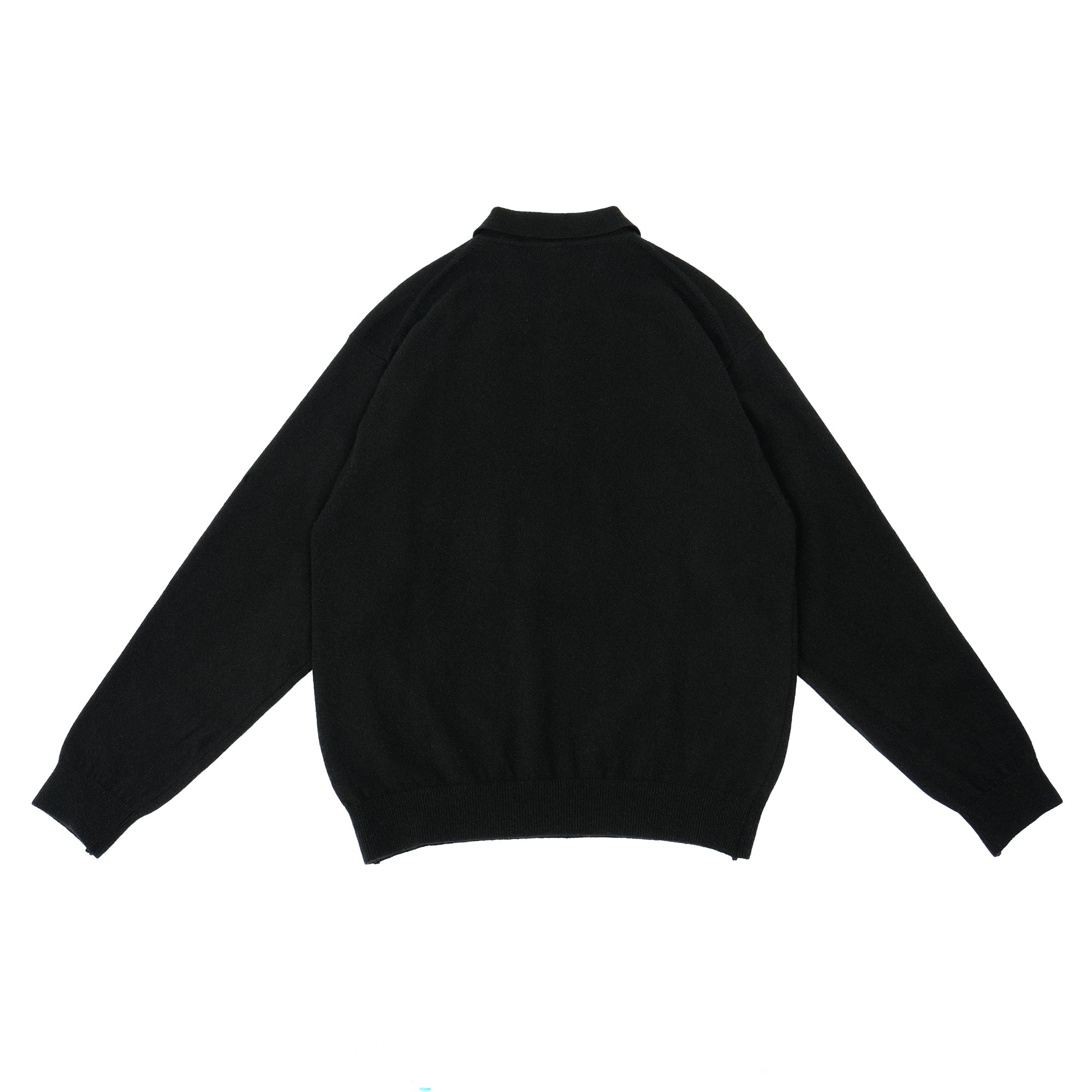 【Lサイズ】Wool Cashmere Warm Knit Polo