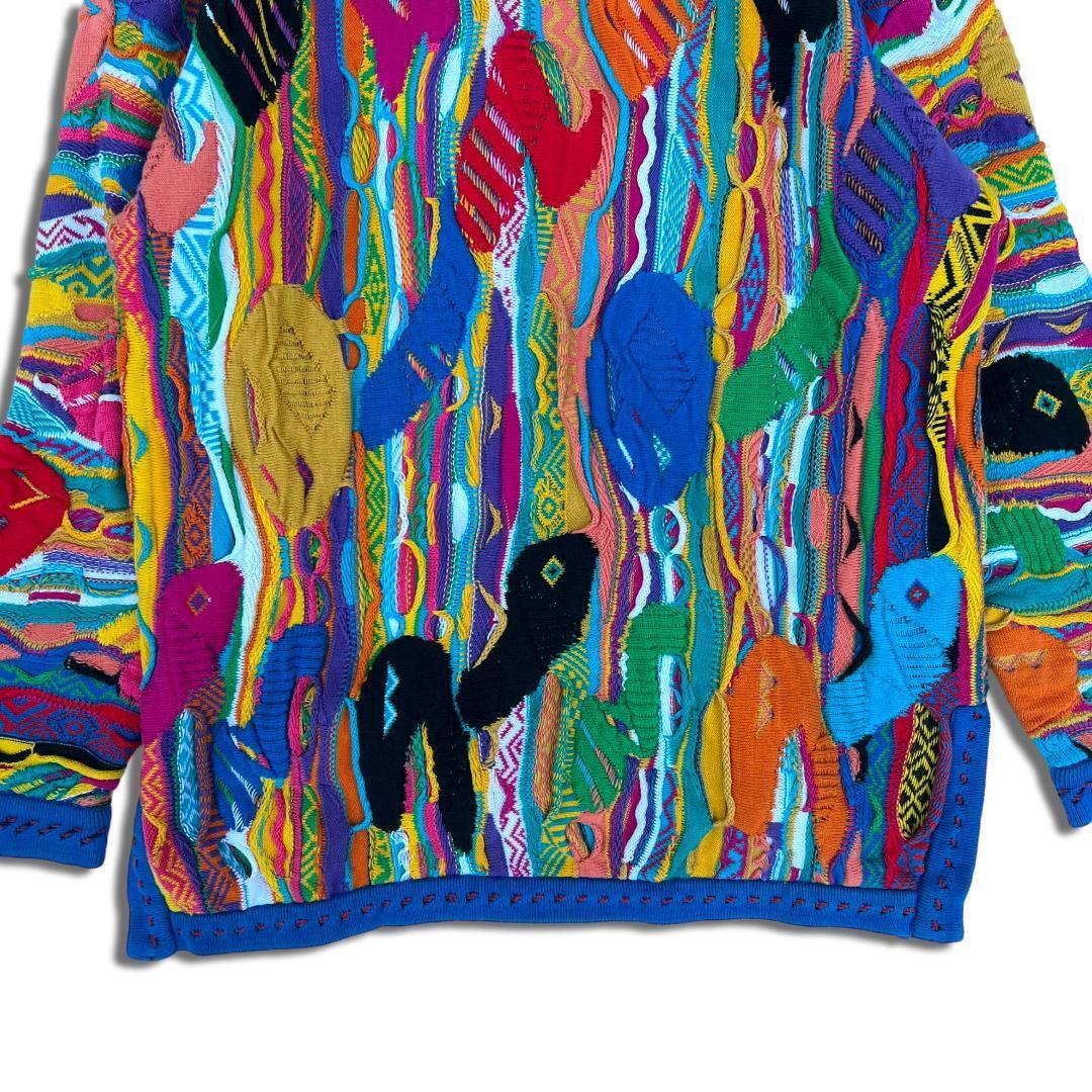 s オーストラリア製 クージー 3Dニット L COOGI 3Dセーター オーバー