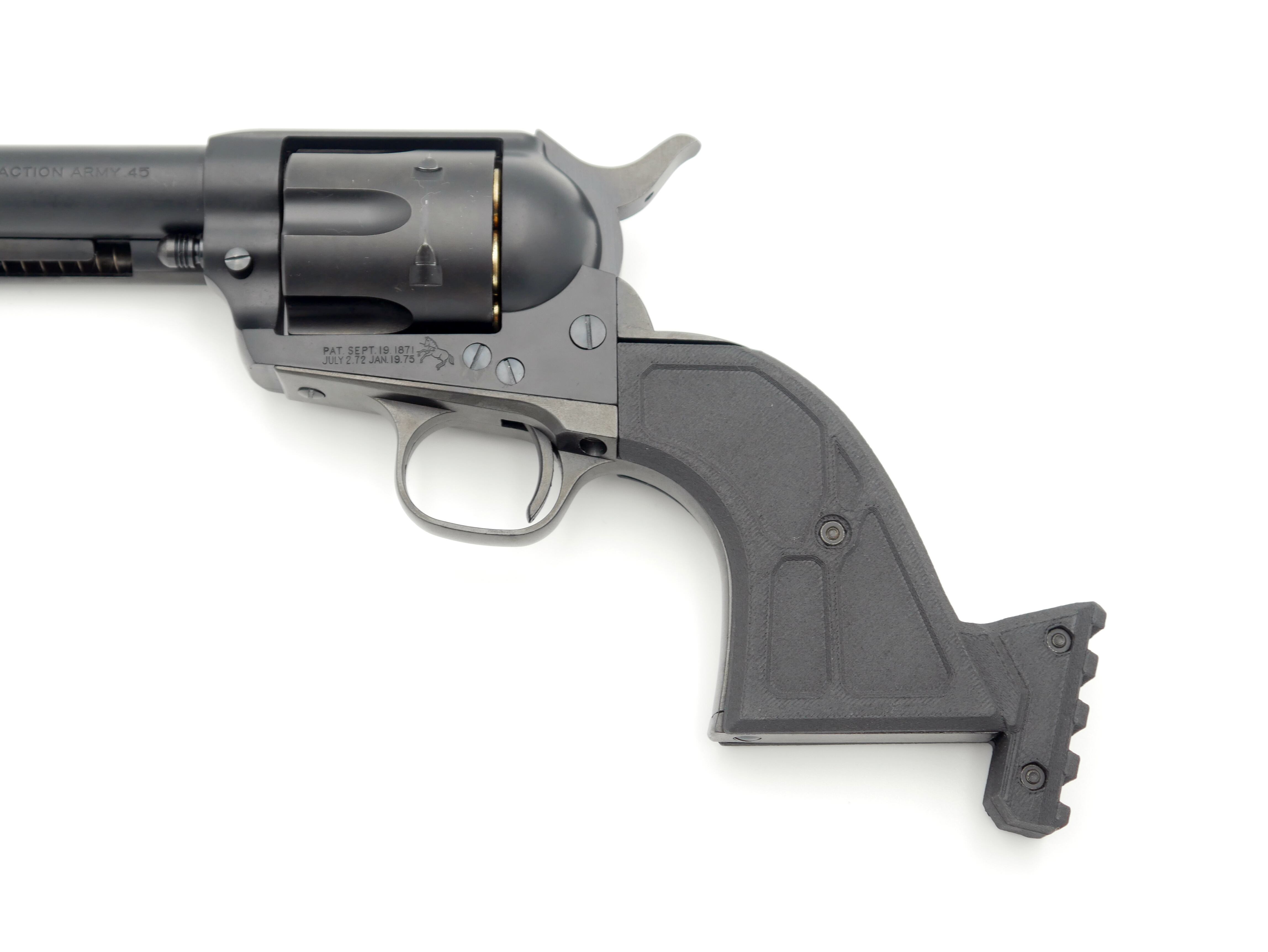 タナカ SAA 2nd GAS対応 カスタムグリップ(20mmストックアダプター Ver
