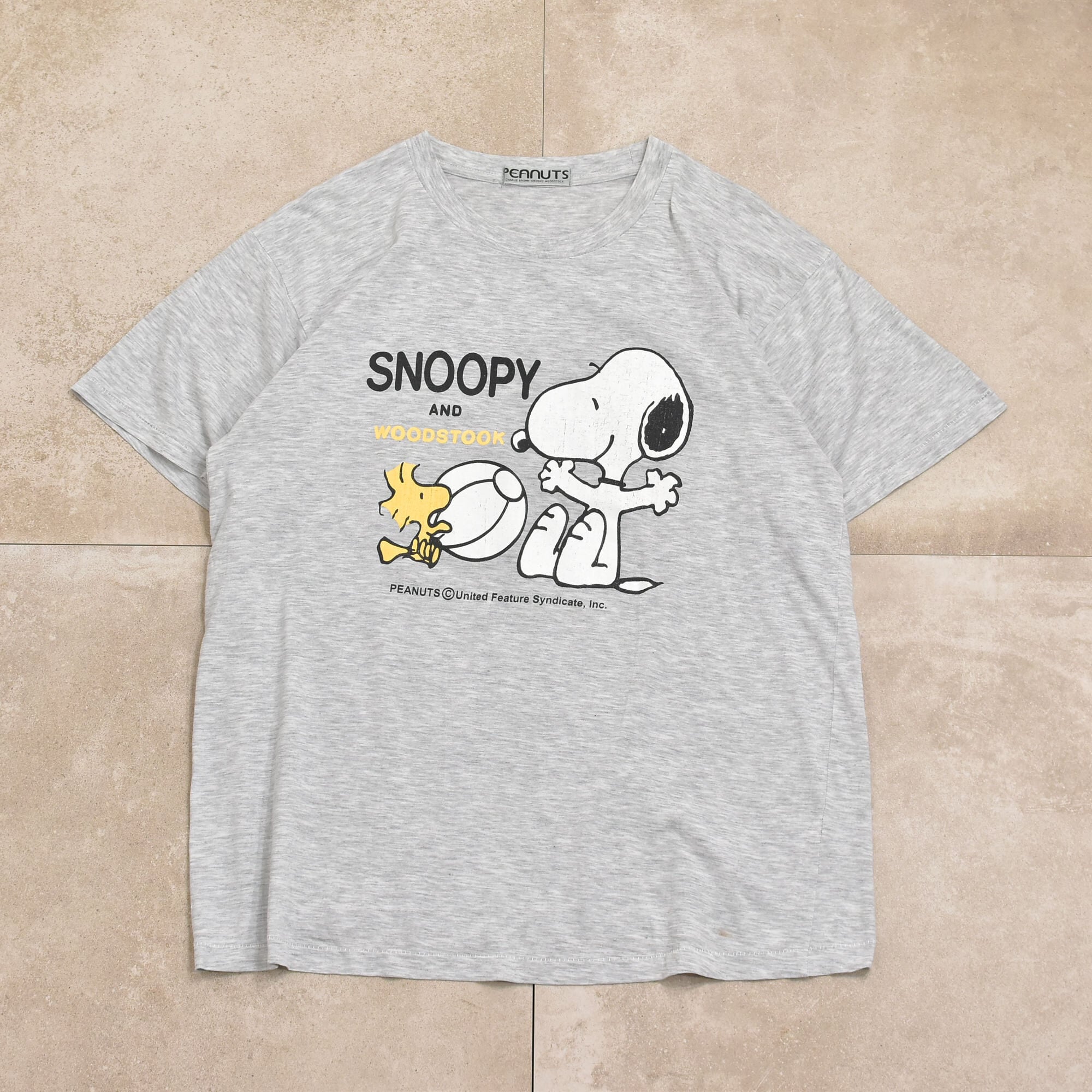 80s~90s PEANUTS Snoopy & Woodstock T-shirt | 古着屋 grin 80s~90s PEANUTS Snoopy & Woodstock T-shirt | 古着屋 grin