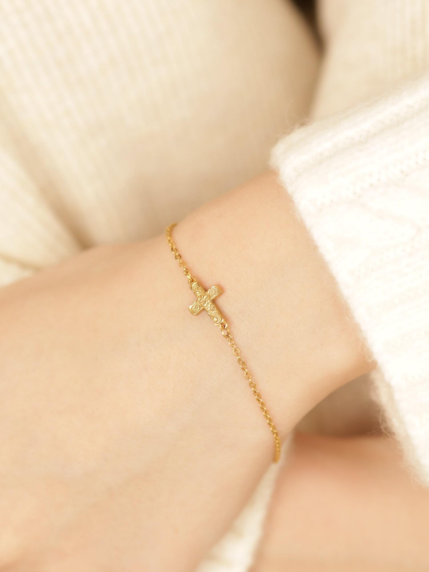 316L hawaiian cross bracelet #b11