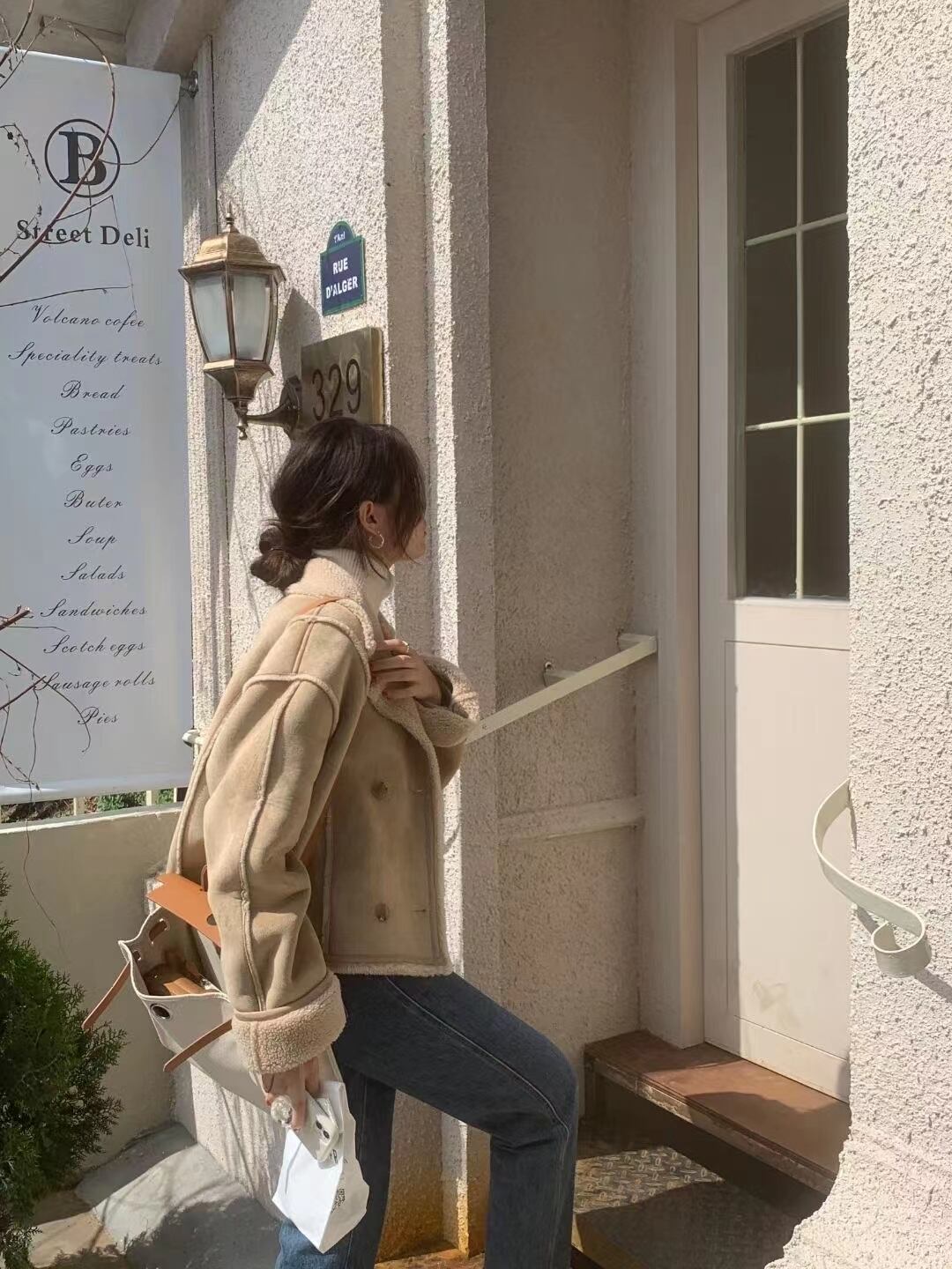 ムートンショートジャケット　AJ2205-803