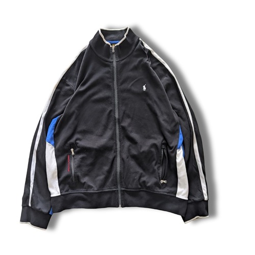 Polo Ralph Lauren トラックジャケット マルチカラーライン ブラック XXL｜NA369