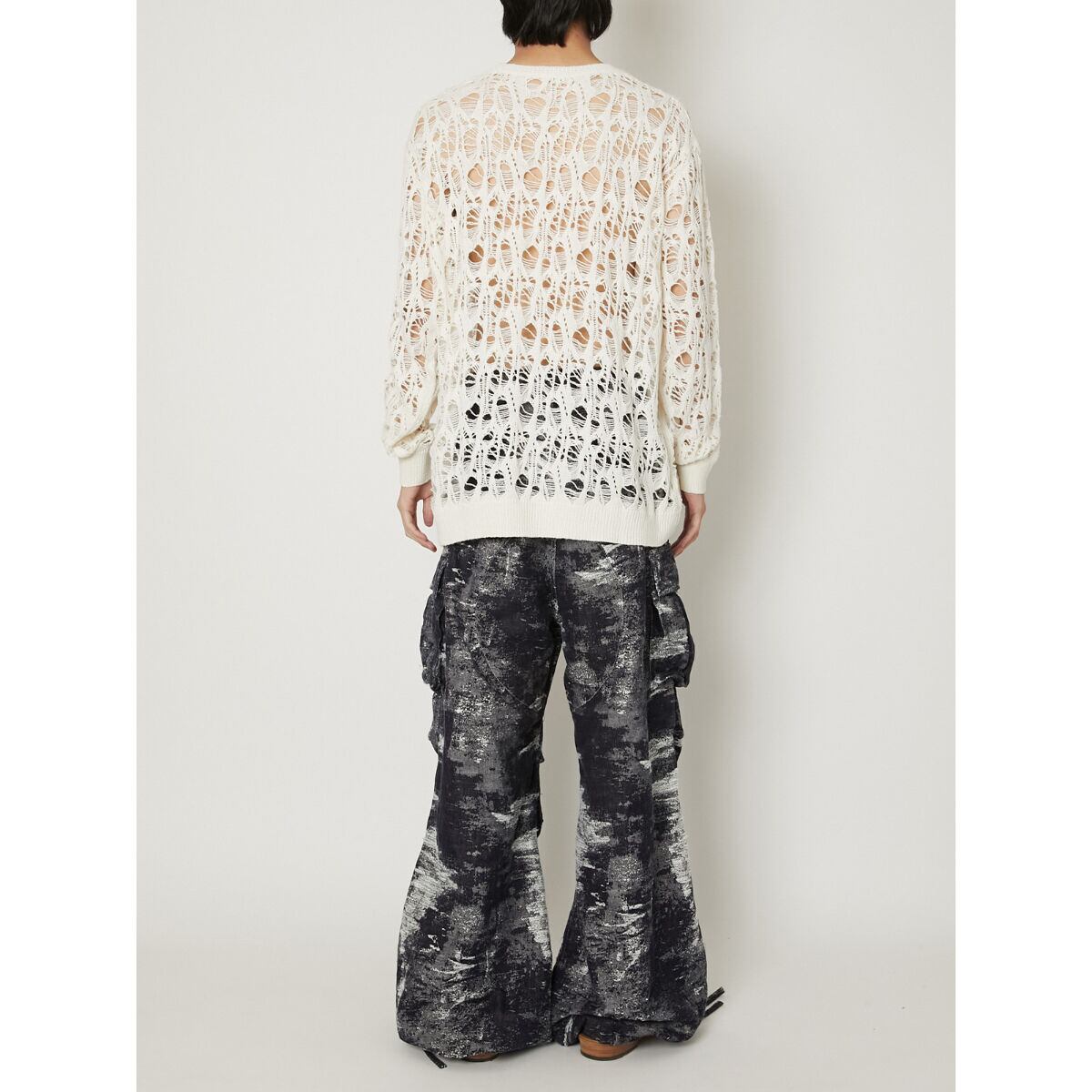 TAAKK PERFORATED PULLOVER KNIT(WHITE) TA23AW-KN048 | IAAAM ONLINE
