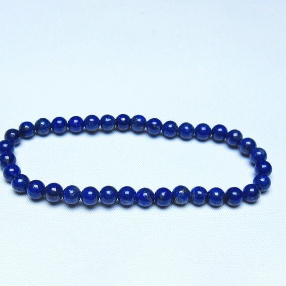 ラピスラズリ ブレスレット 5mm 一点物 メール便可 [M便 1/10] 111-48278
