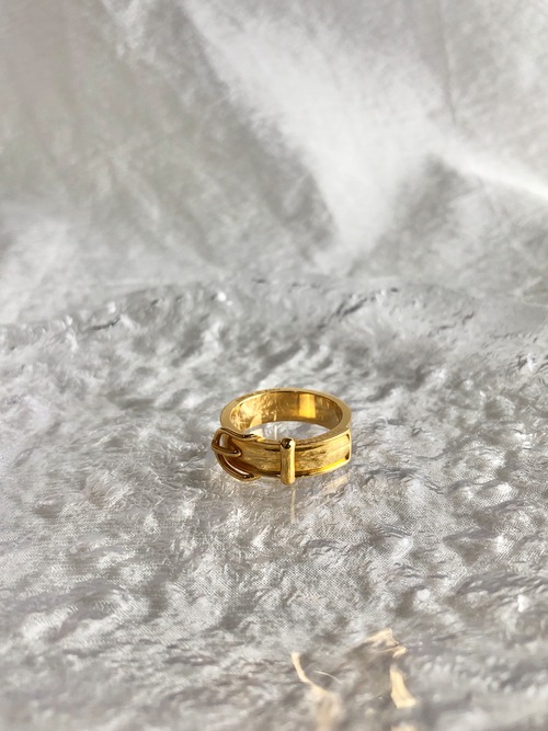 HERMES エルメス スカーフリング 20号 ゴールド ベルトモチーフ vintage ヴィンテージ オールド 4wxk6x