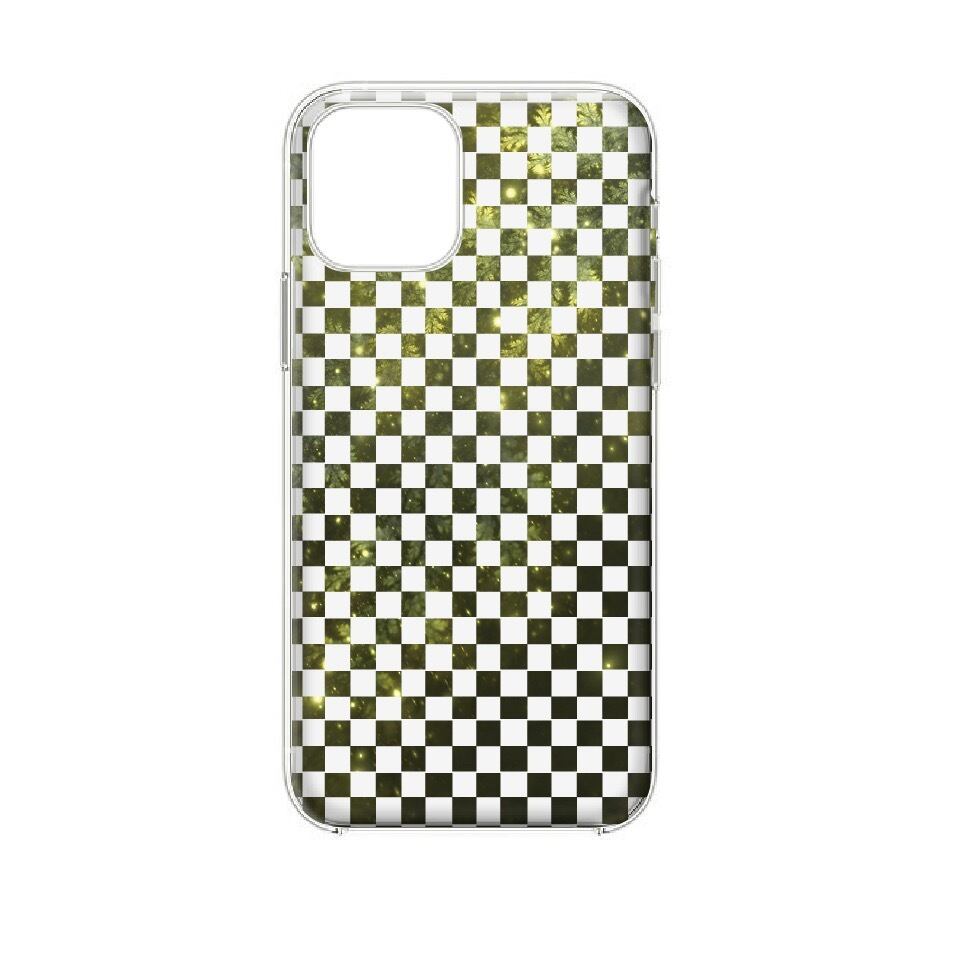 iPhone用クリアTPUケース 格子模様 市松模様・静翠 - 和風 iPhone クリアケース（ハード or ソフト