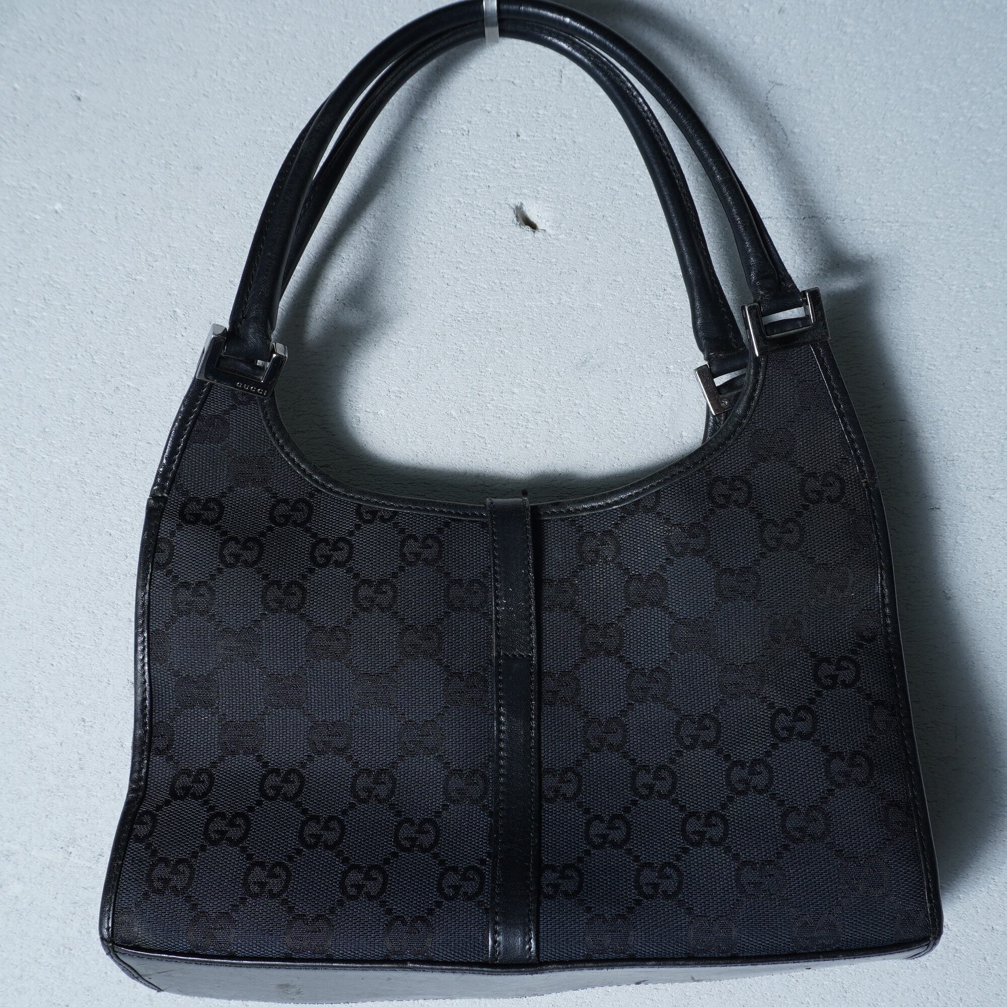 GUCCI グッチ ジャッキー ハンドバッグ GG キャンバス HB04360