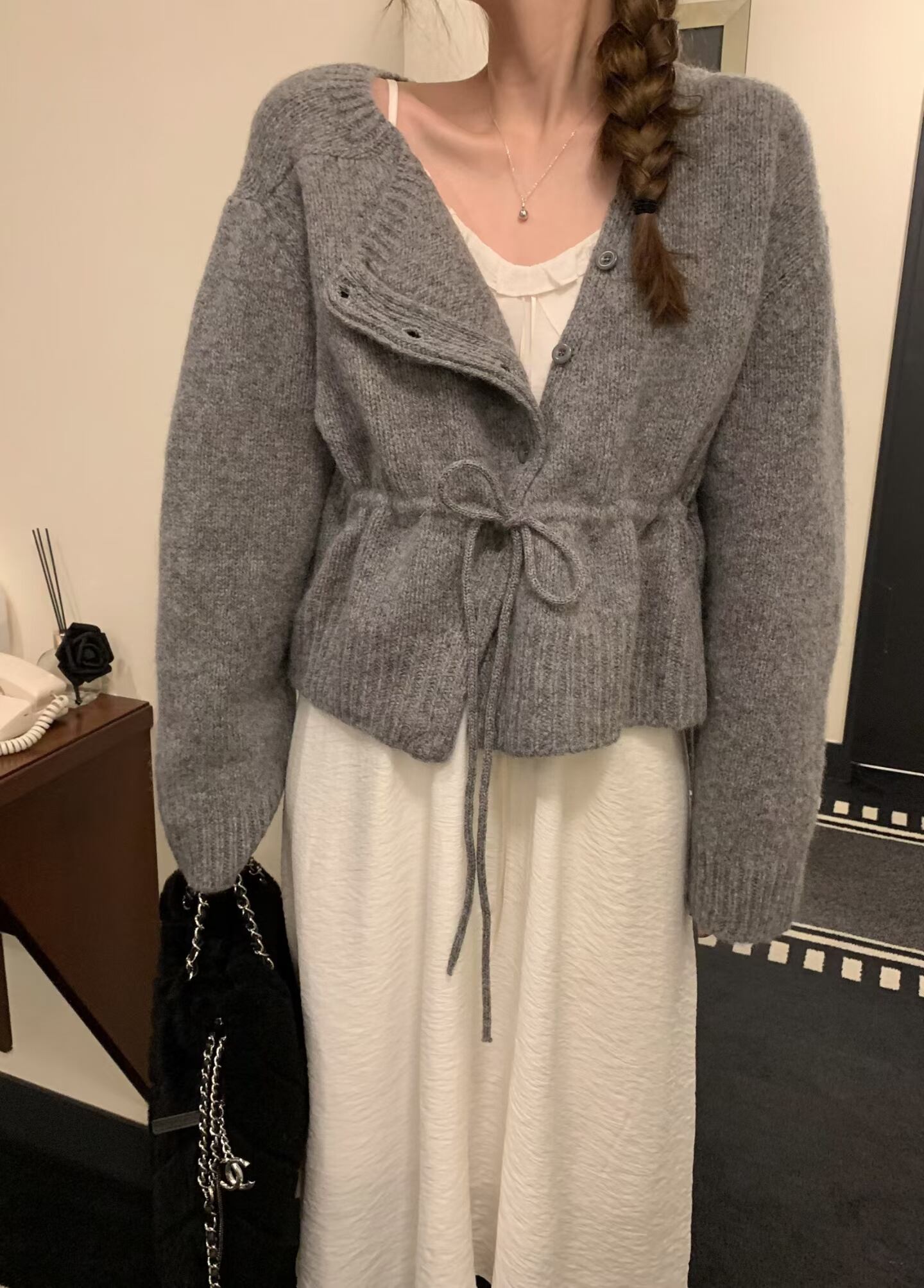 (予約)mellounge / Now String Cardigan / 3color