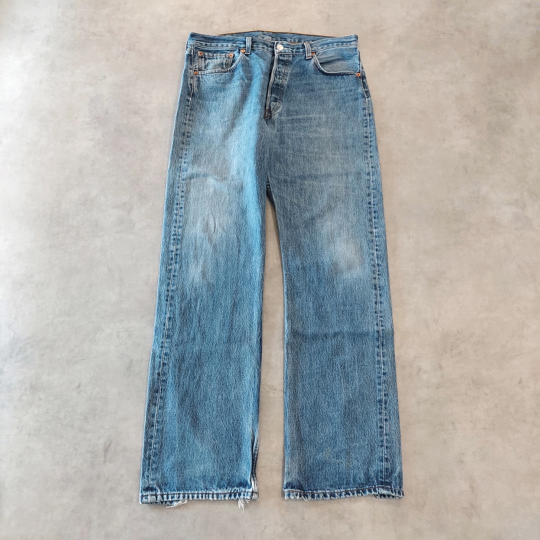 リーバイス501 Levis W34 ブルーデニム 青 00s 古着 16018