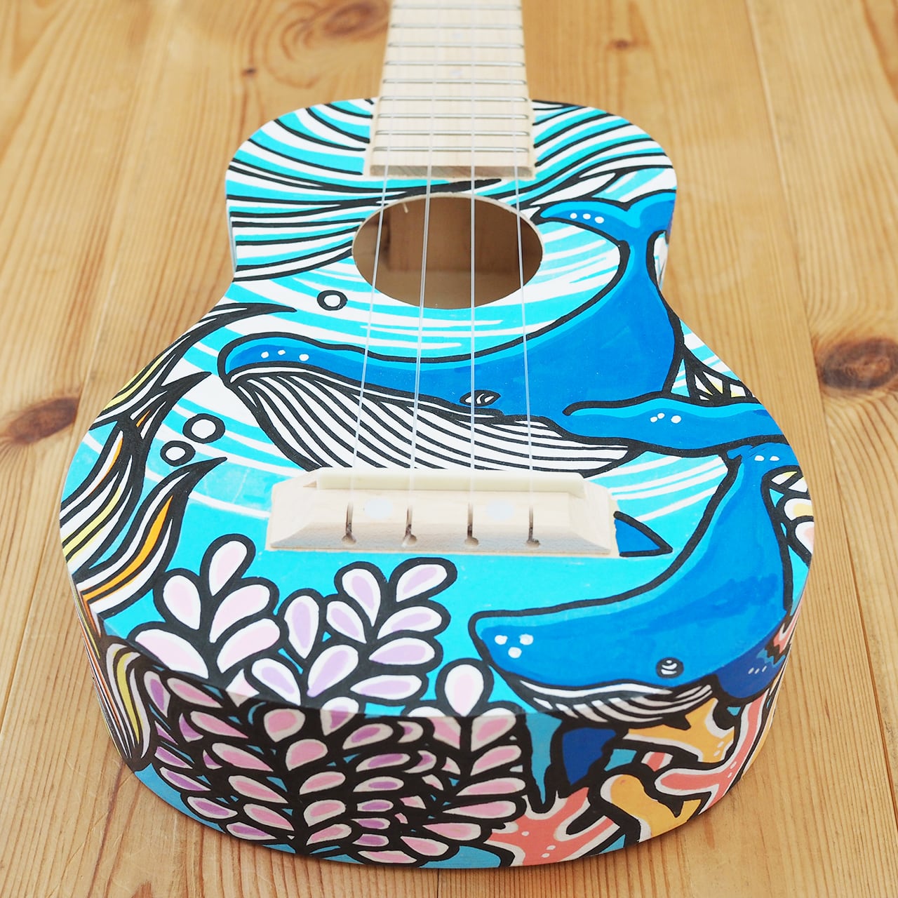 Original Ukulele（Whale Family） | TAMO ART GALLERY
