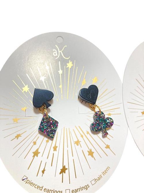 【12/14(日)21:00-12/17(水)12:00まで限定❣️】aK. / トランプミニ4ピアス