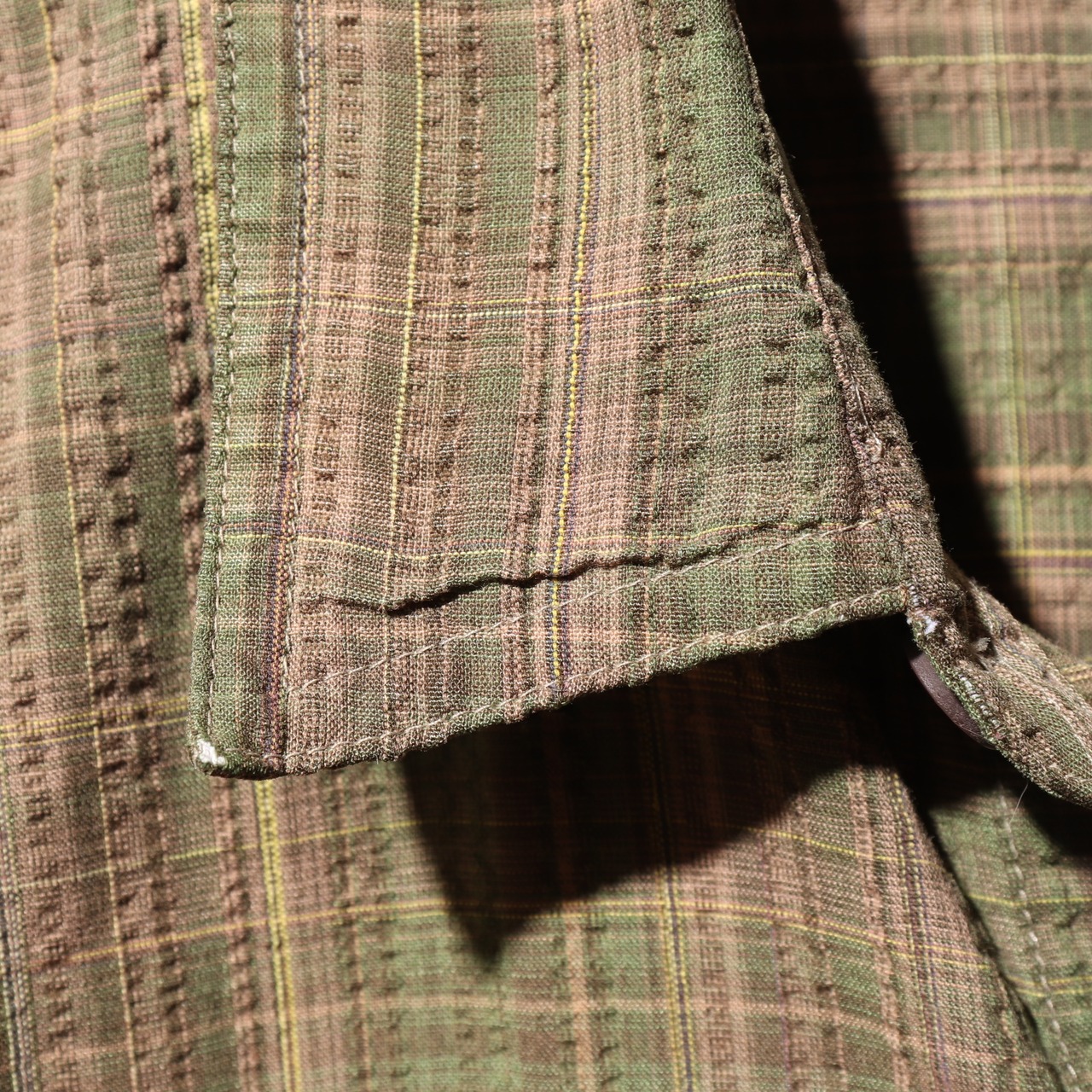 美品 XL 05年 ミリタリーグリーン Patagonia パッカーウェアシャツ パタゴニア puckerware シアサッカー