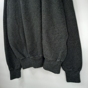 ラルフローレン　クルーネック　スウェット　セーター　ガゼット　無地　グレー　L