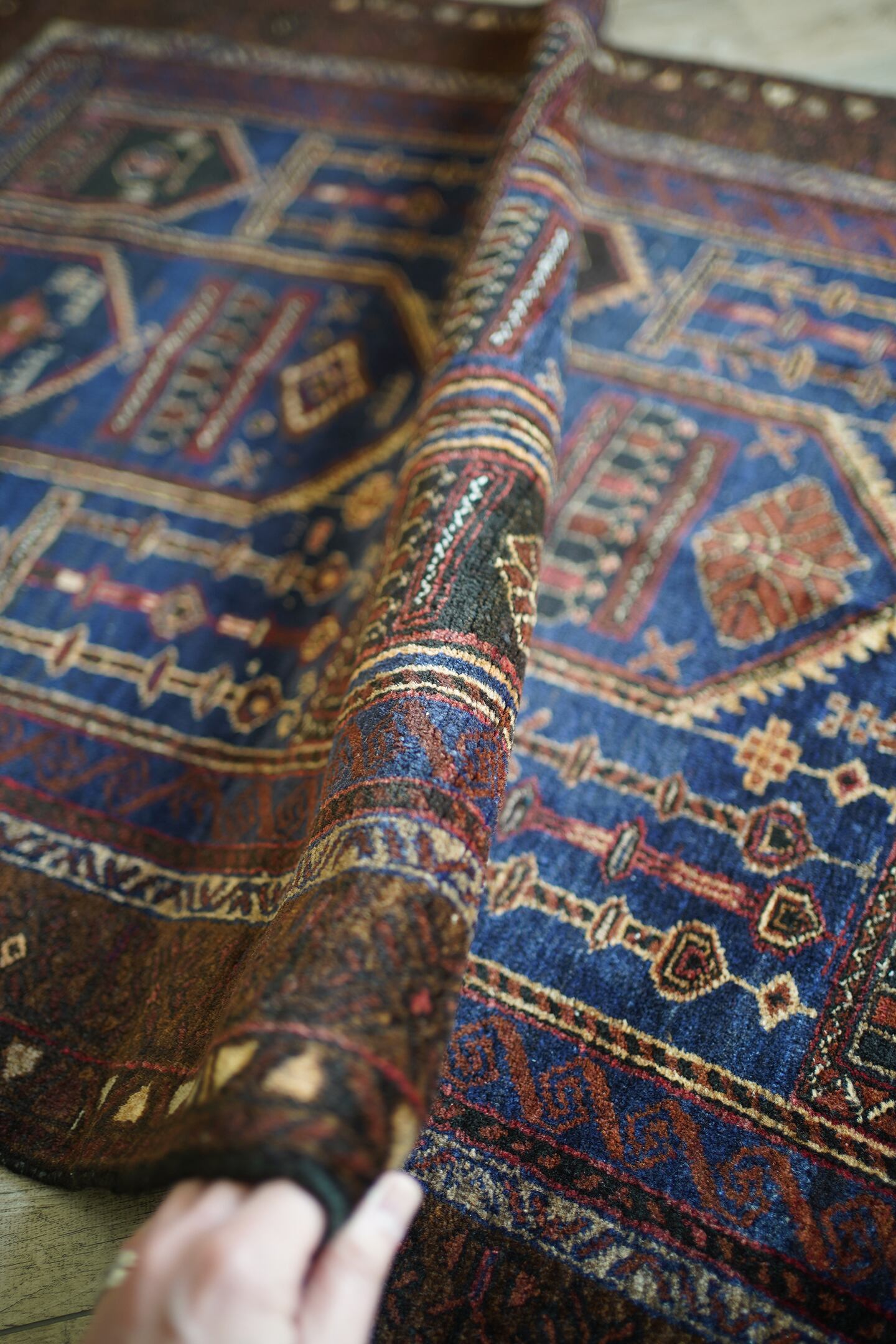 225】Vintage Afghan Baluch rug 1960's | ヴィンテージラグ専門店