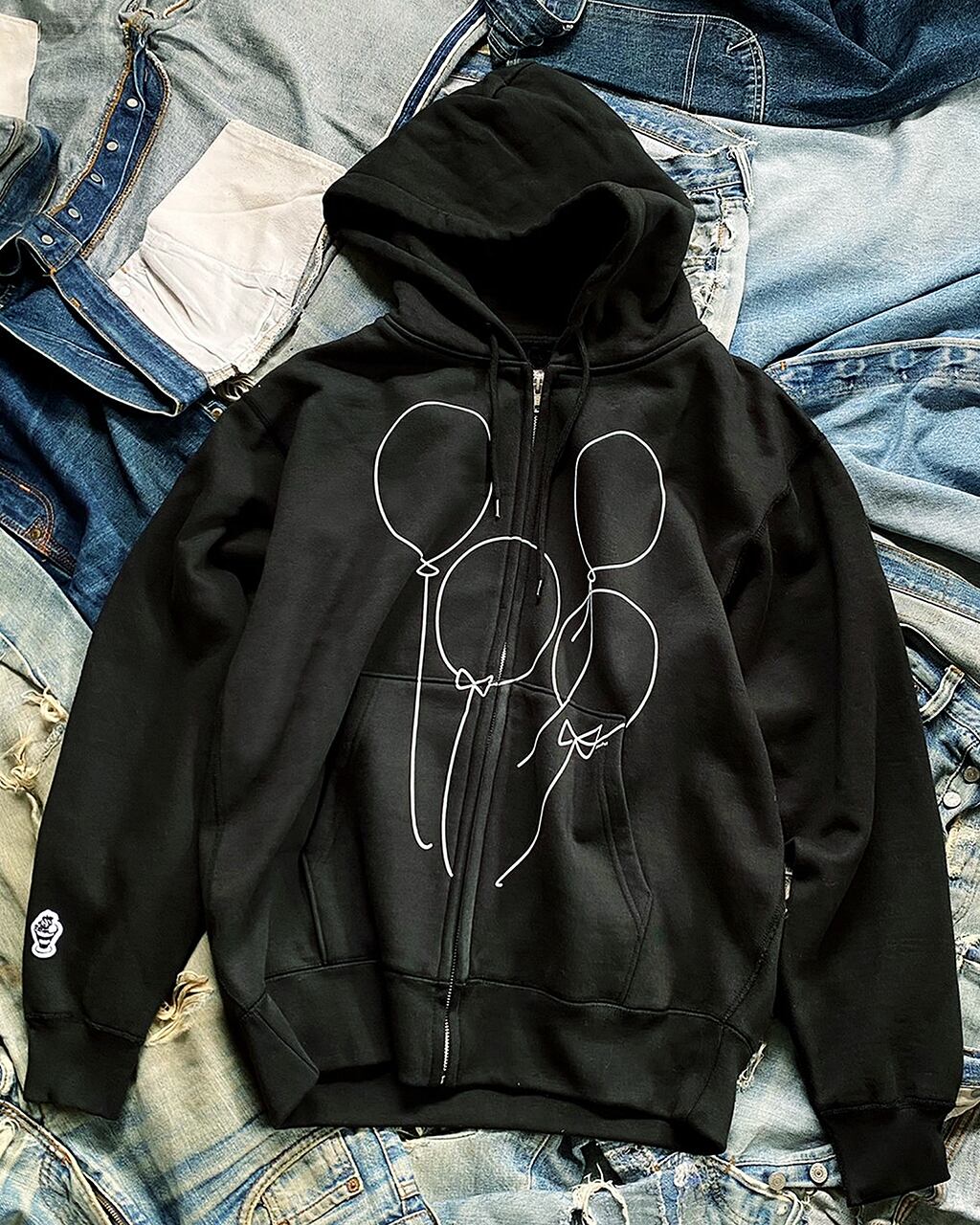BIG BALLOONS HOODED SWEATSHIRT | BLACKFRUIT