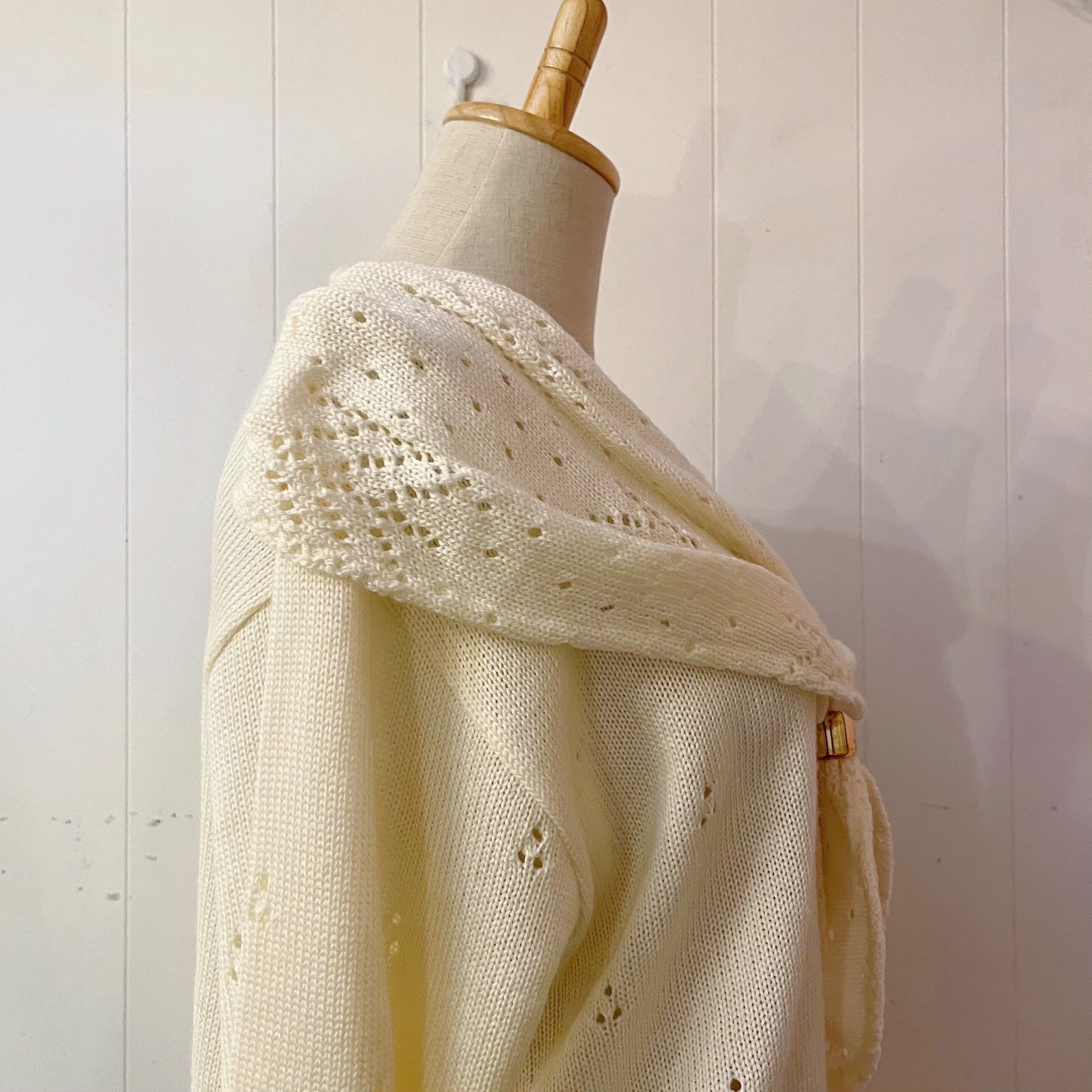 openwork sailor collar knit