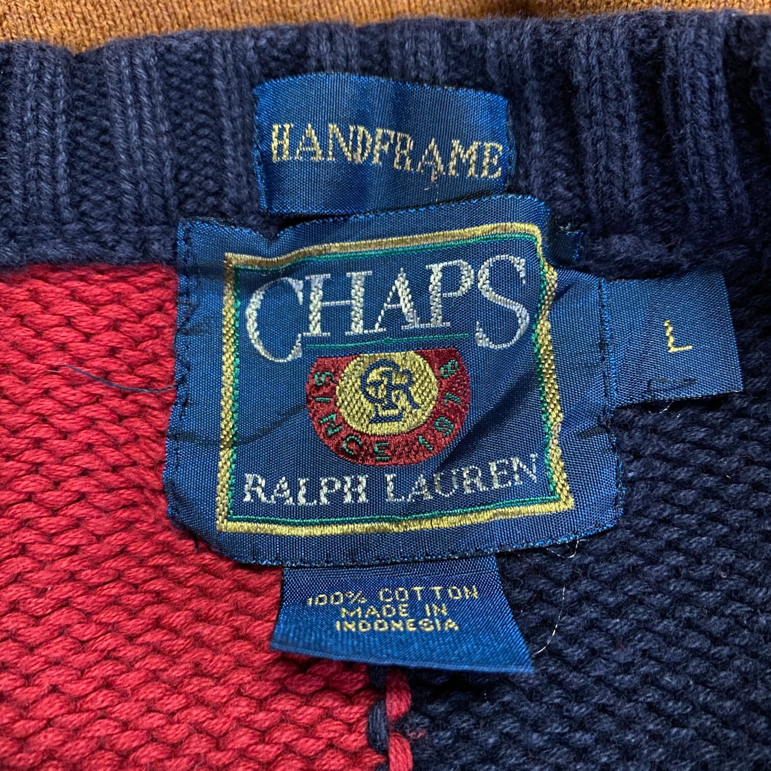 チャップス CHAPS コットンニットセーター メンズL /eaa349688