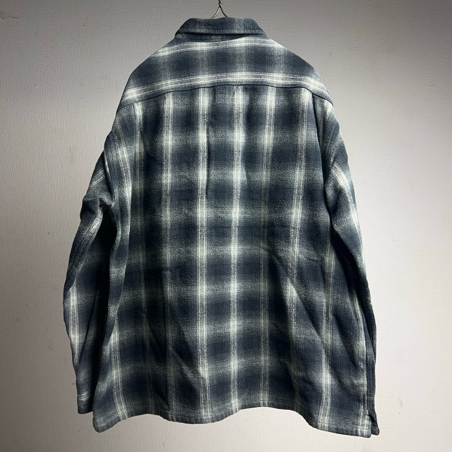 00's STJOHN'SBAY OMBRE PLAID Heavy Flannel Shirt 90年代 00年代