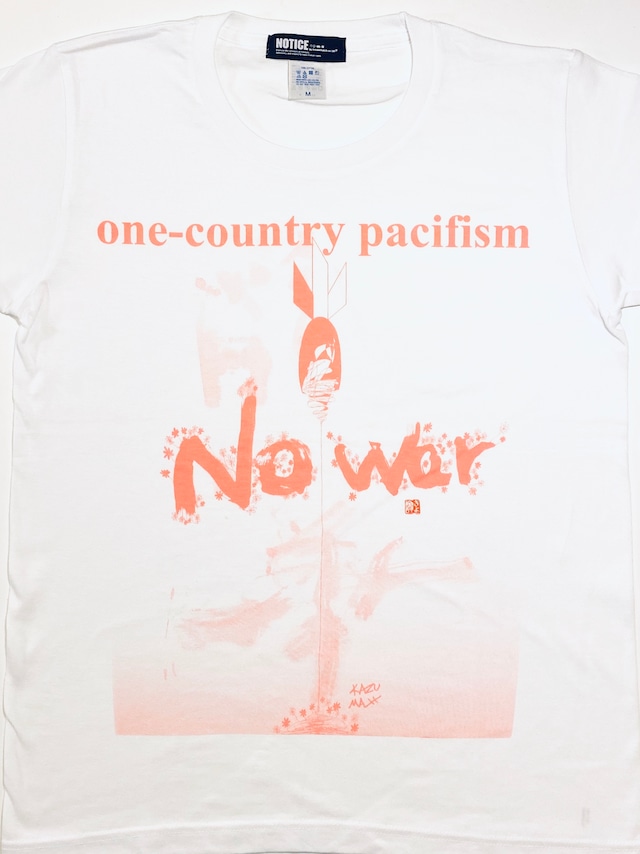 「No War」iティシャツ　ピンク