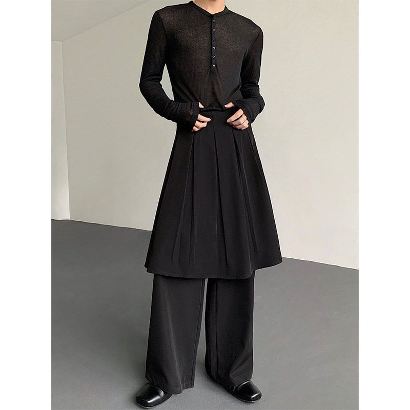 レイヤードスカートパンツ 2color MPA0188