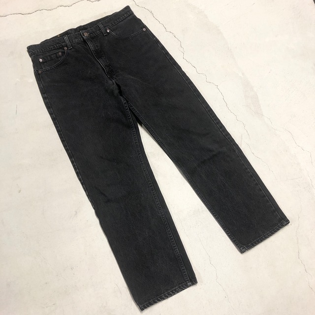 ⊕1990'S LEVI'S 505 後染め BLACK DENIM PANT