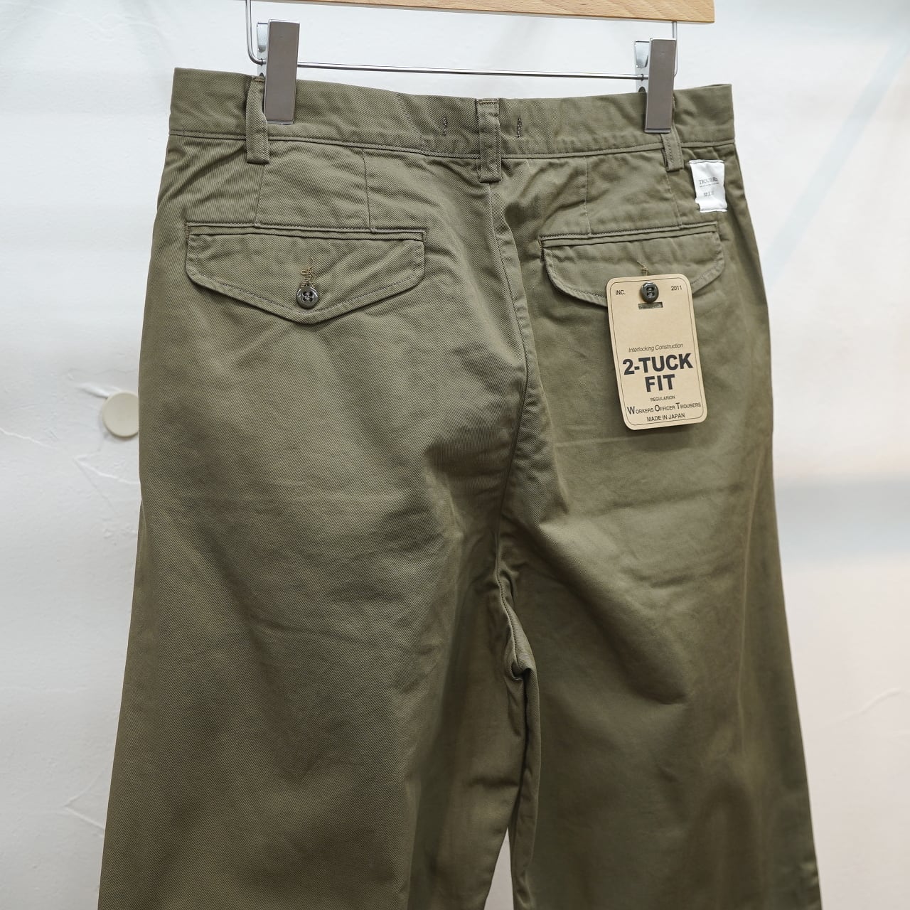 新品 25ss nonnative オフィサーチノトラウザー パンツ カーキ2 Workers（ワーカーズ） オフィサートラウザーズ 2タック ハンター