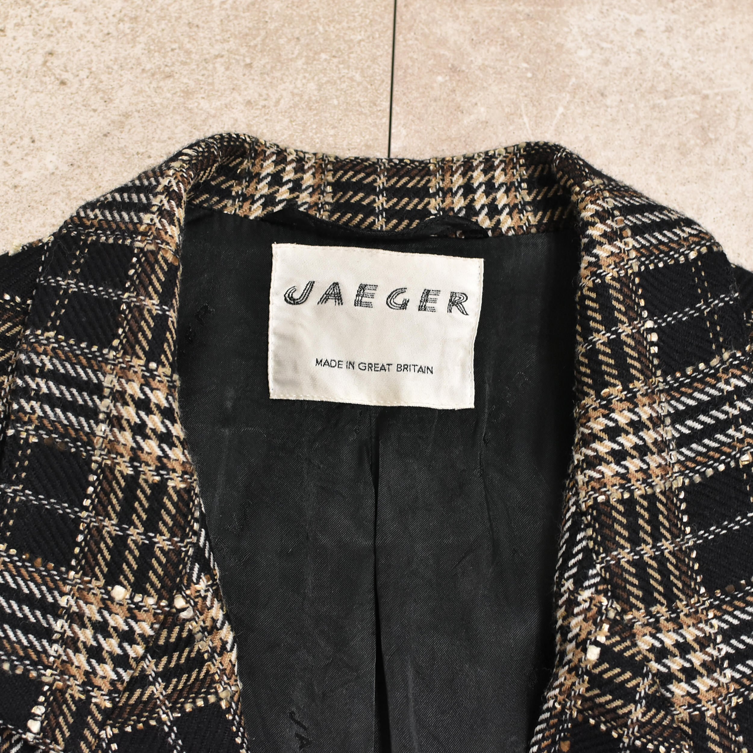 JEAGER tweed jkt Made in Great Britain | 古着屋 grin days memory ...