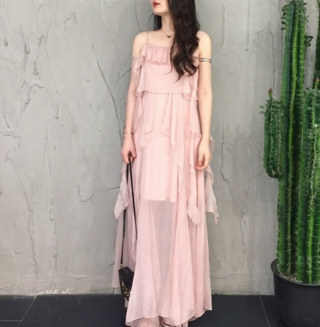 リゾートワンピース 無地 リゾート ワンピース 夏ワンピース キャミワンピース Seaside Hanano