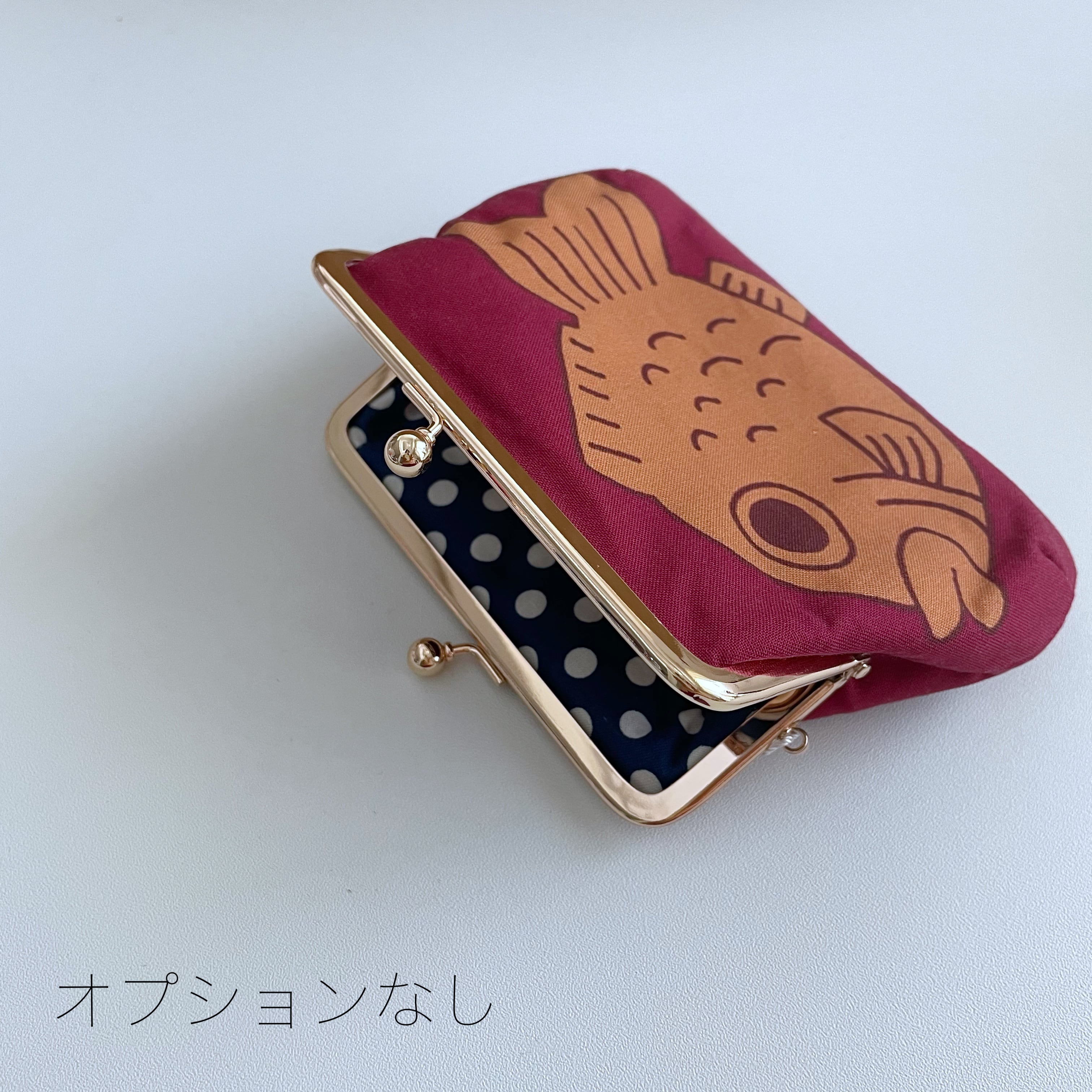 名入れ無料】おめでとうをカタチに おめでたい焼き 親子がま口財布