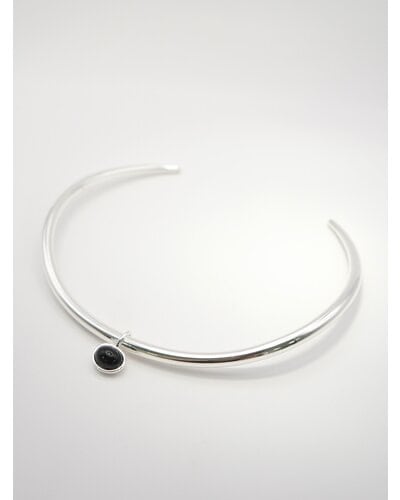 【CHIGNON】[0055-343SH] オニキス2WAYメタルチョーカー