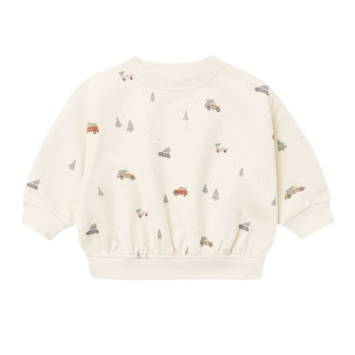 RELAXED FLEECE SWEATSHIRT / HOLIDAY DRIVE