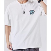 バックプリントコットンTシャツ A4327