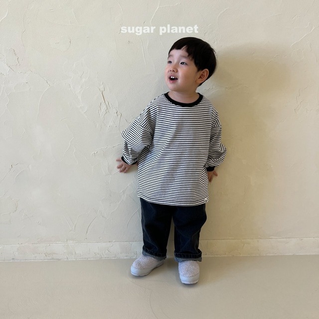 ［即納］sugar planet / funny stripe t